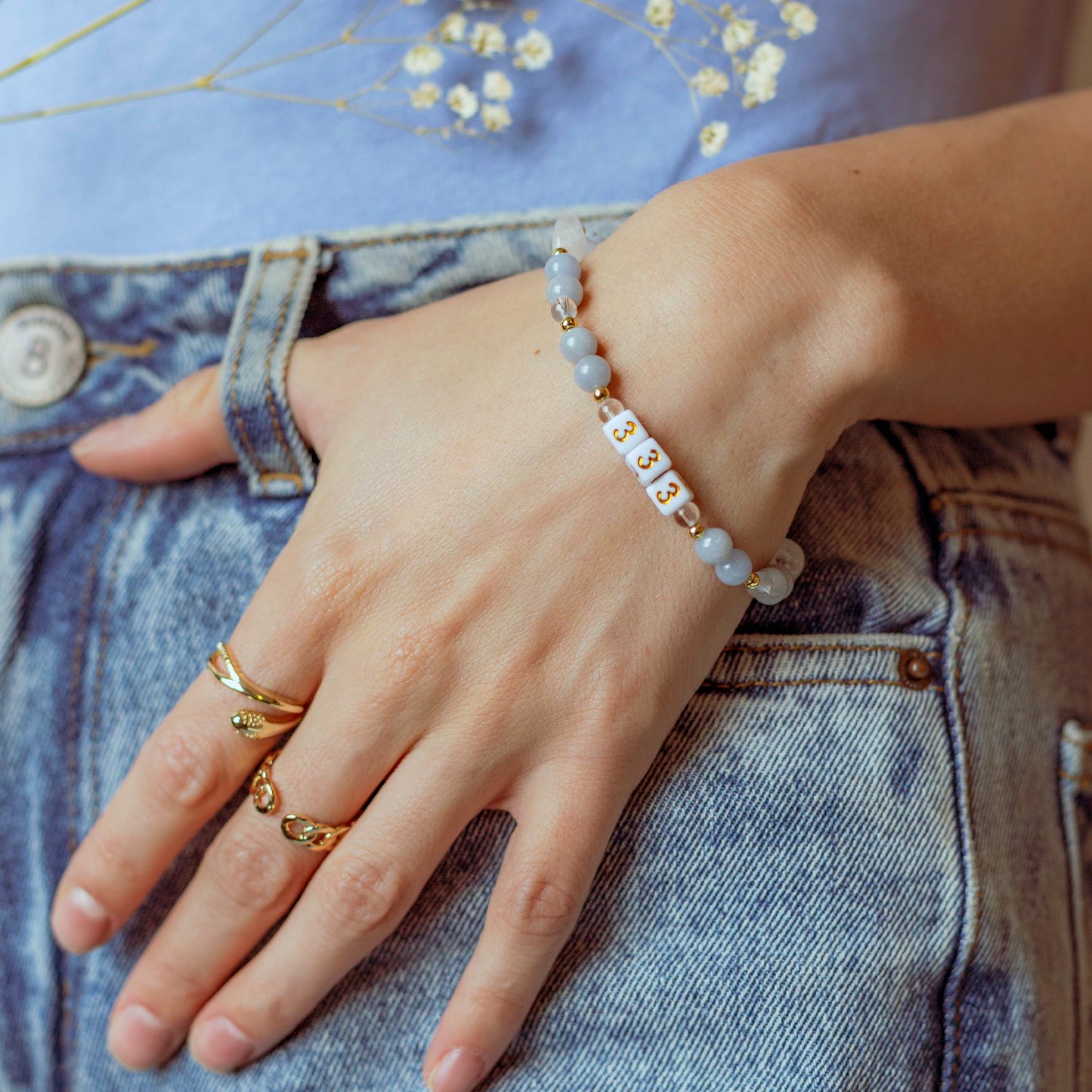 Pulsera 333 · Expansión y guía espiritual